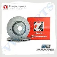 Диск тормозной передний ZIMMERMANN 100.1233.52