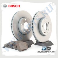 Комплект передних тормозных дисков с колодками Bosch 1798007