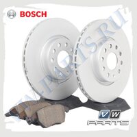 Комплект передних тормозных дисков с колодками Bosch 1798021