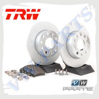 Комплект задних тормозных дисков с колодками TRW 1798056