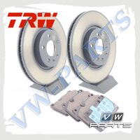 Комплект передних тормозных дисков с колодками TRW 1798059