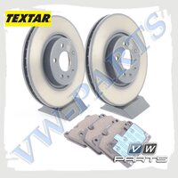 Комплект передних тормозных дисков с колодками TEXTAR 1798060