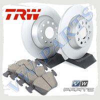 Комплект задних тормозных дисков с колодками TRW 1798083
