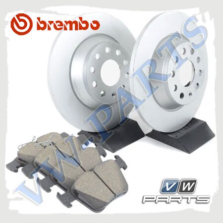 Комплект задних тормозных дисков с колодками Brembo 1798085