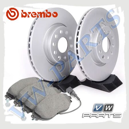 Комплект передних тормозных дисков с колодками Brembo 1798090