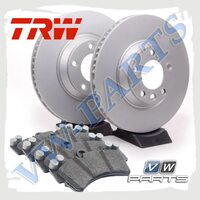 Комплект передних тормозных дисков с колодками TRW 1798101