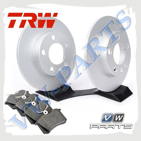 Комплект задних тормозных дисков с колодками TRW 1798120