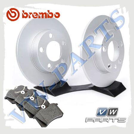 Комплект задних тормозных дисков с колодками Brembo 1798124