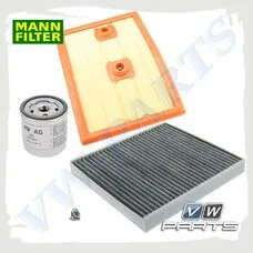 Набор ТО-1, ТО-3, ТО-5 для 1.4 TSI (150 л.с.) Mann Filter 3198110
