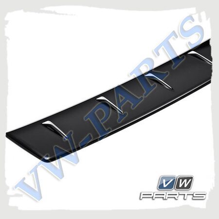 Декоративная защитная накладка на задний бампер (черная) Skoda, 5E5064711
