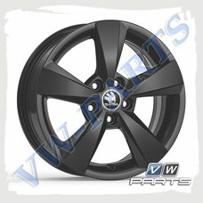 Диск колеса R15 DENEB черный Skoda, 5JA071495CFL8