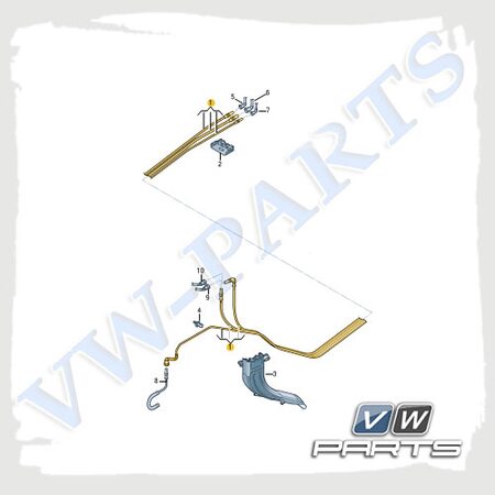 К-т для топливопроводов для а/м с автономным отоплением VAG 5QF200059