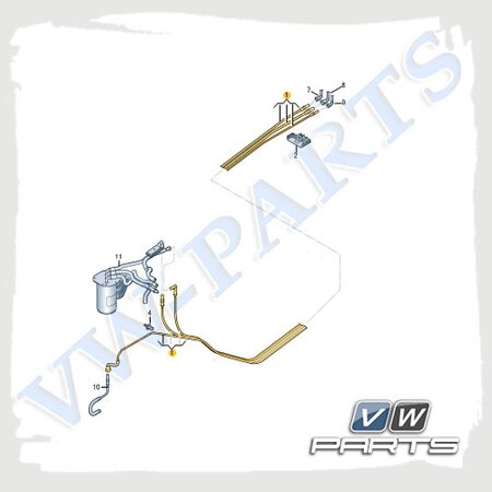 К-т для топливопроводов VAG 5QF200059J