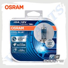 Лампа H4 12V 100/90W P43t Osram Cool Blue Hyper Plus 5000K (к-т, 2 шт.) 62193CBB-HCB