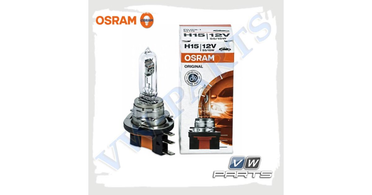Лампа H15 дальнего света 55W/15W OSRAM 64176 купить по низкой цене в Москве