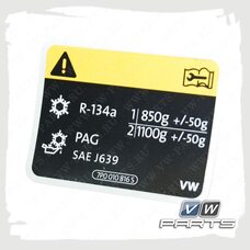 Табличка информационная VAG 7P0010008B