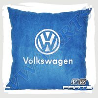 Подушка с логотипом VW (синяя)
