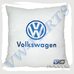 Подушка с логотипом VW (белая)