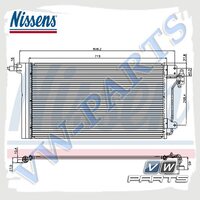 Радиатор кондиционера Nissens 94604