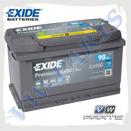 Аккумулятор EXIDE Premium 12V 90Ah 720A (315х175х190) EA900