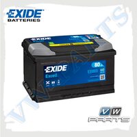 Аккумуляторная батарея EXIDE Excell (12V/80Ah/640А) EB800