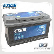 Аккумуляторная батарея Exide Excell (80AH/700A) EB802