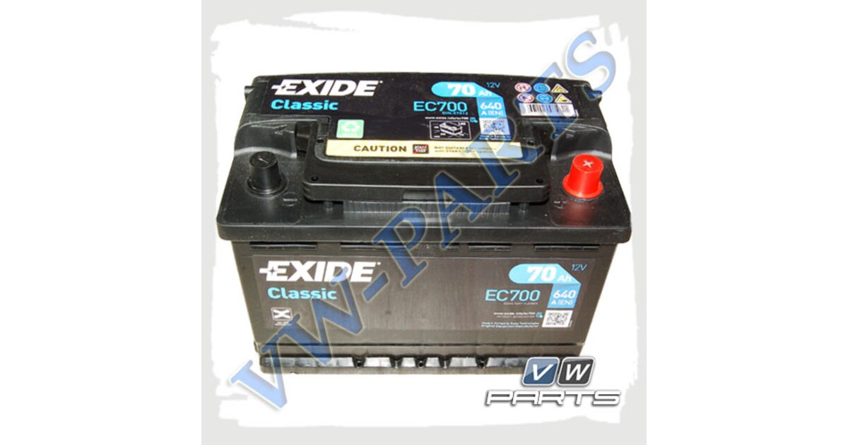 Аккумуляторная батарея Exide Classic (70Ah/640A) EC700 купить по низкой  цене в Москве