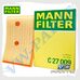 Фильтр воздушный Mann C27009