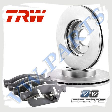 Комплект передних тормозных дисков с колодками TRW 1798117