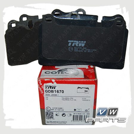 Колодки тормозные передние Trw GDB1670